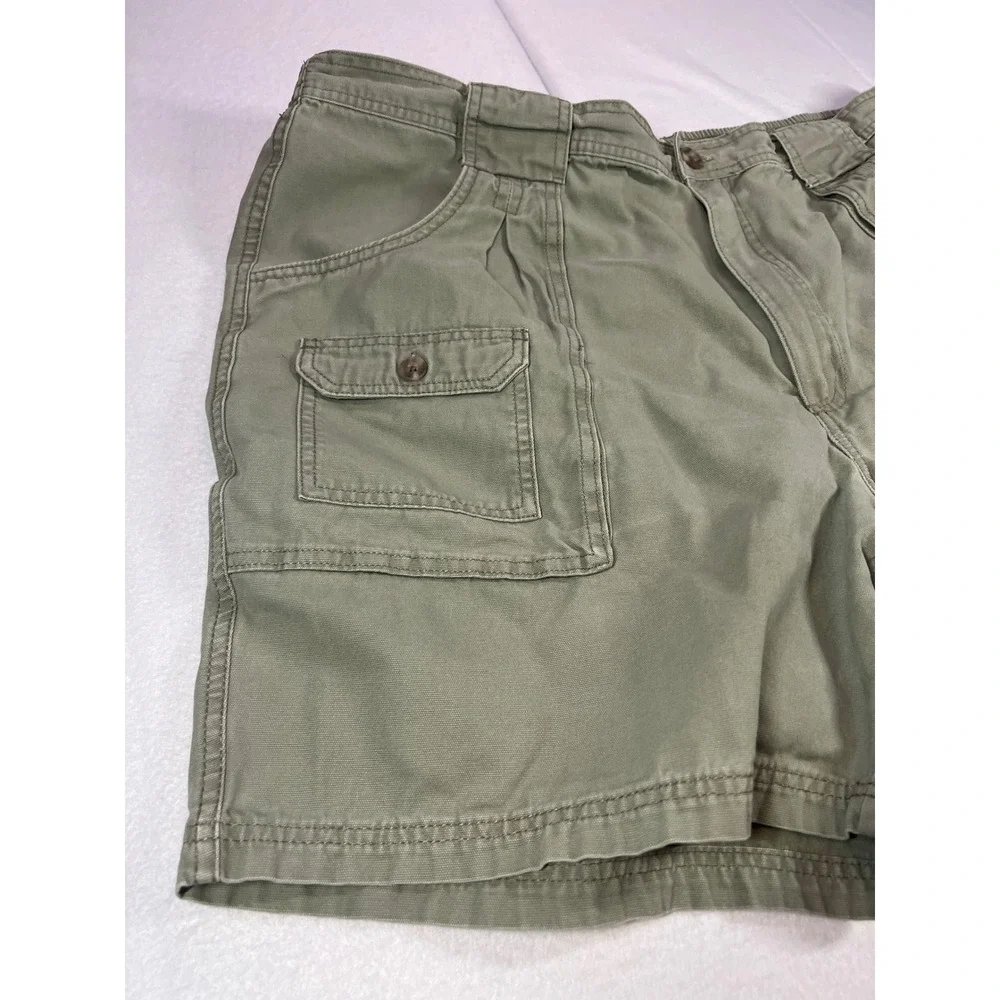 RedHead Cargo Shorts Olive Green Cotton Canvas Utility Gorpcore Outdoor Mens 44